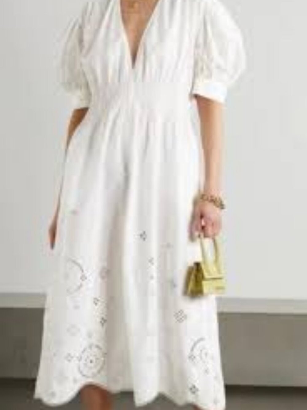 51 - NWT GANNI BRODERIE ANGLAISE MIDI DRESS - Picture 4 of 7